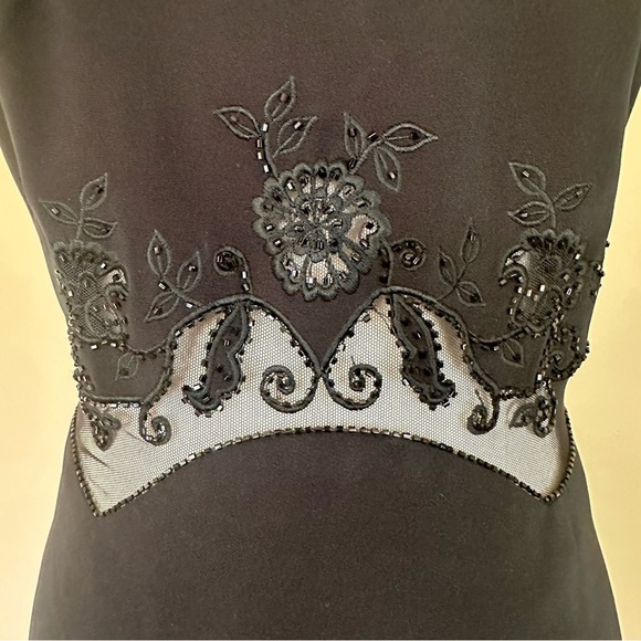 Y2K 90’s Long Black Formal Dress Cache Women 4 Vtg NWT Classic Cocktail Prom LBD - Picture 8 of 16